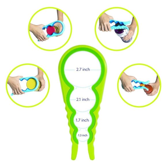 Fresh Air Multi-Jar Opener Set Lot of 2 Green - Picture 4 of 6